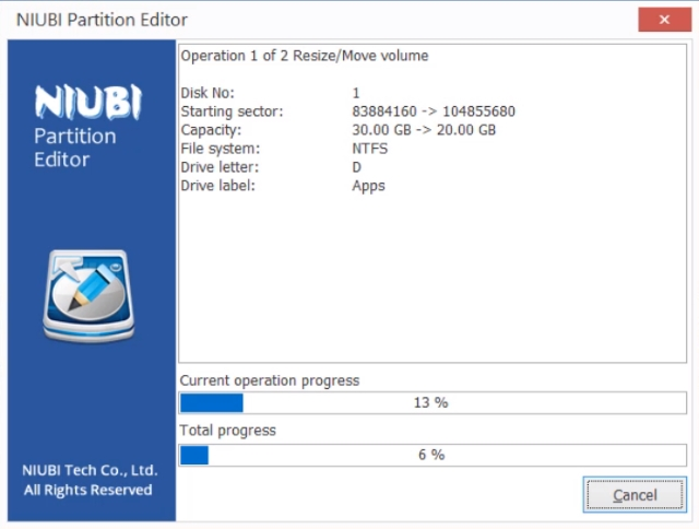  NIUBI Partition Editor 9.1 Technician