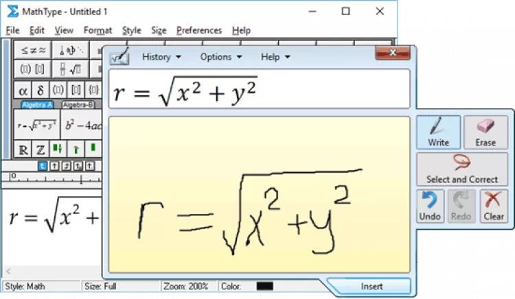 Math Type 7.5.0.125 software