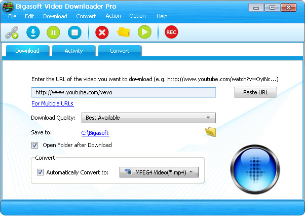 Download Bigasoft Video Downloader