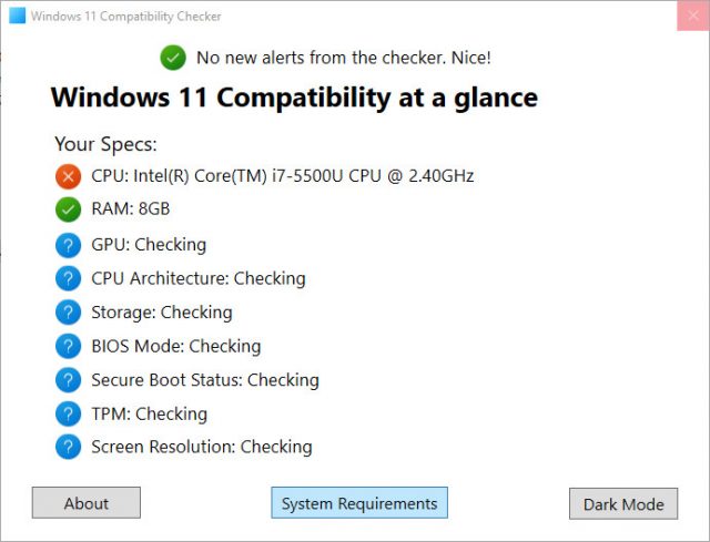 Windows 11 Compatibility Tester