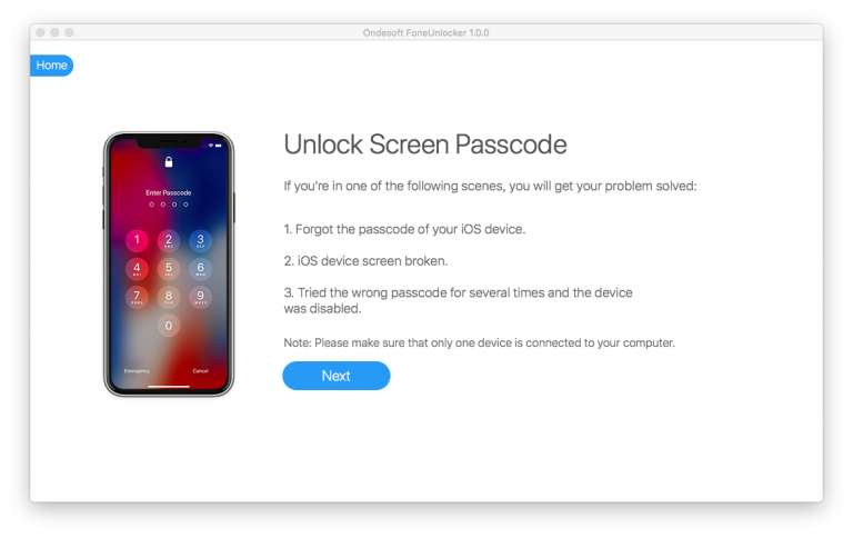 Download Ondesoft FoneUnlocker 2.0.0