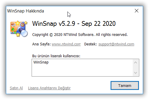 Win Snap 6.0.2 software 