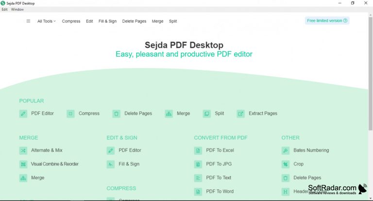 Sejda PDF Desktop Pro 7.5.4
