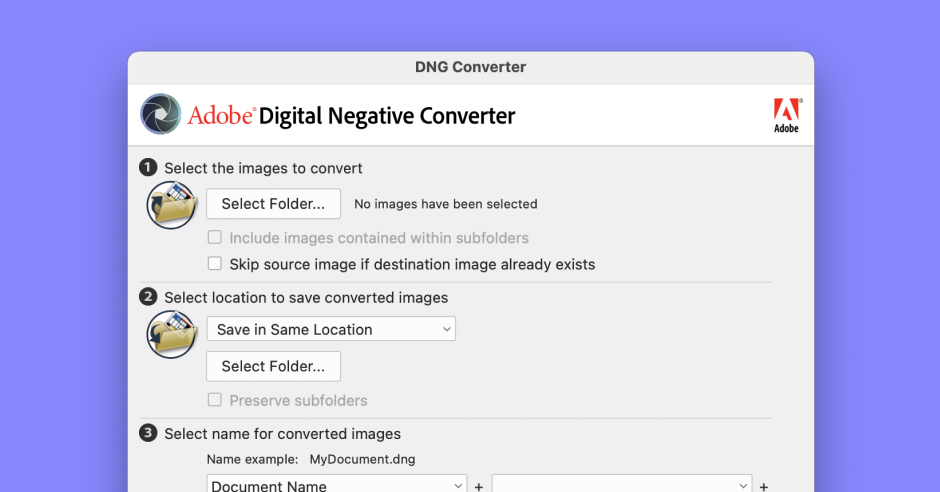 Adobe DNG Converter